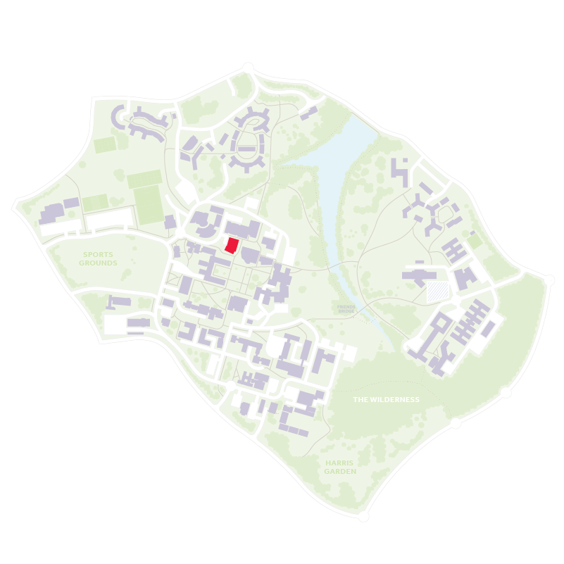 Film,Theatre & Television building on map
